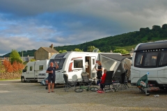 Riverside Campsite has hard standing  pitches available for caravans and motor homes